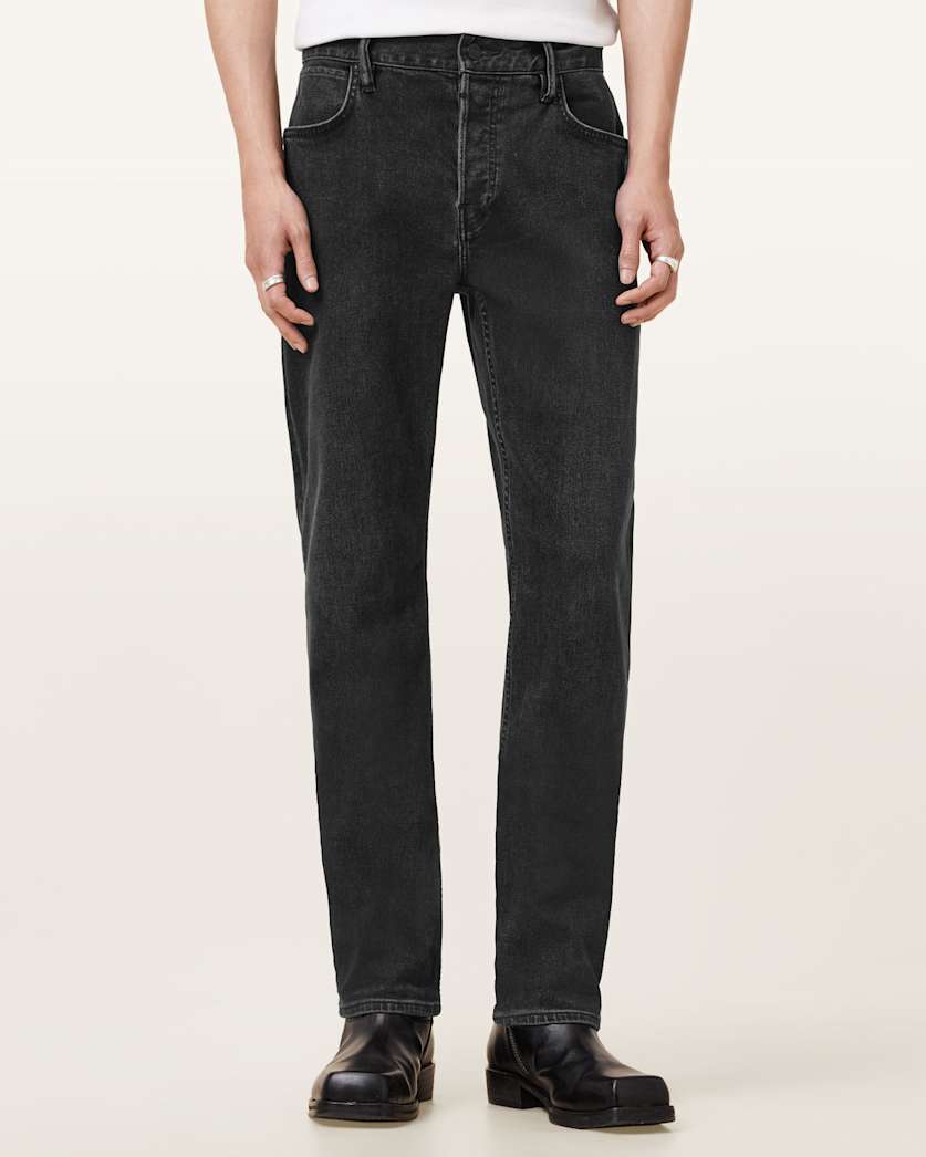AllSaints Iggy Slim Fit Denim Jeans Washed Black