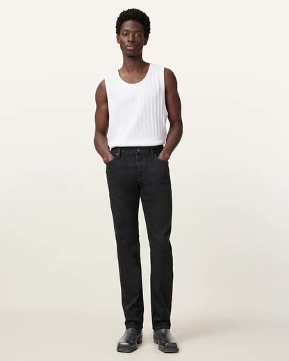 AllSaints Iggy Slim Fit Denim Jeans Washed Black