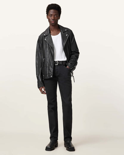 AllSaints Iggy Slim Fit Denim Jeans Washed Black