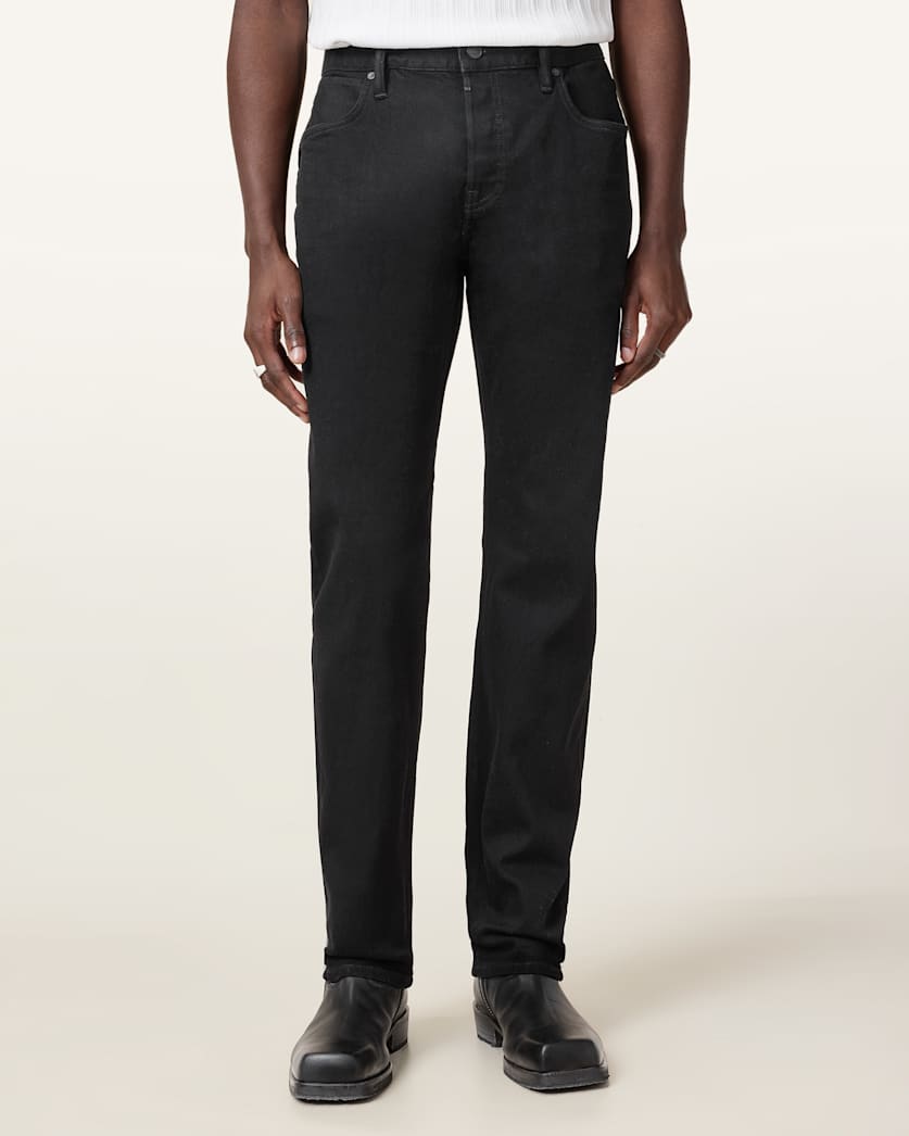 AllSaints Iggy Slim Fit Denim Jeans Washed Black
