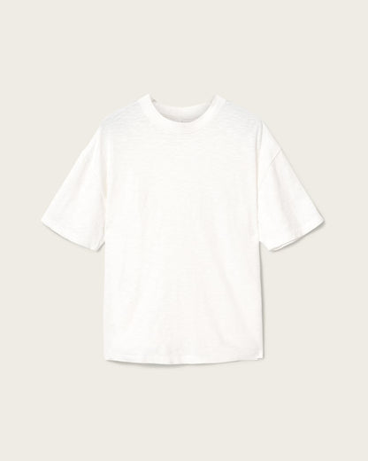 AllSaints Casper Boxy Crew Neck T Shirt Chalk White