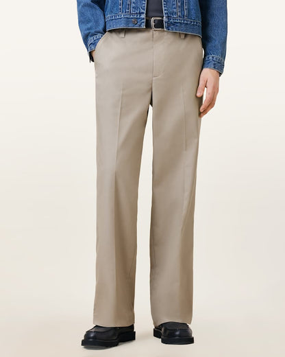 AllSaints Tanner Relaxed Fit Pants Hammock Taupe