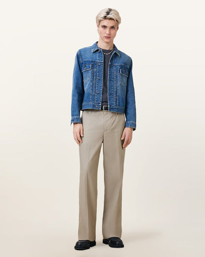 AllSaints Tanner Relaxed Fit Pants Hammock Taupe