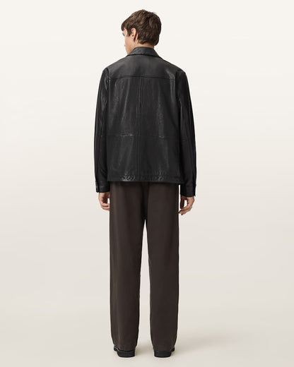 AllSaints Juku Loose Fit Pants Trail Brown