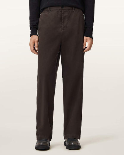 AllSaints Juku Loose Fit Pants Trail Brown
