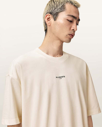 AllSaints Mikro Oversized T Shirt Washed Black