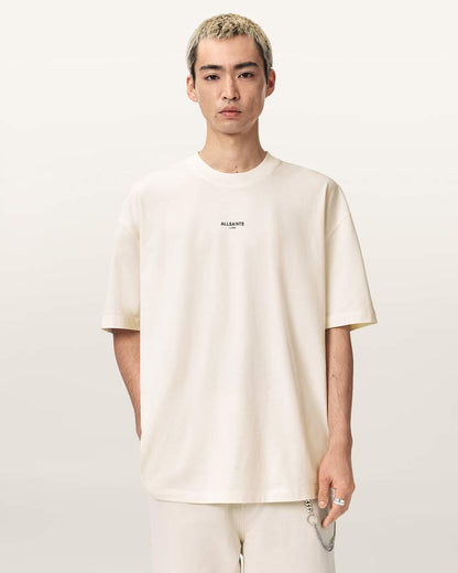 AllSaints Mikro Oversized T Shirt Washed Black