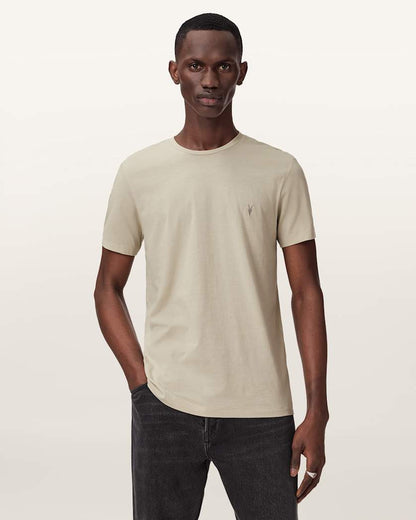 AllSaints Tonic Crew Neck Slim Ramskull 3 Pack White/Pink/Green