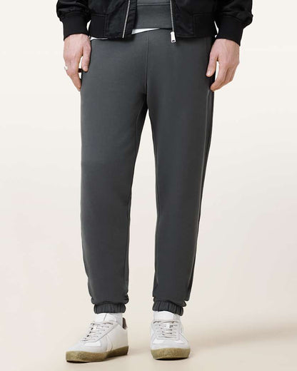 AllSaints Raven Cuffed Slim Fit Ramskull Sweatpants Black