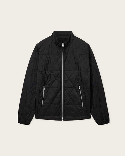 AllSaints Tribex Matte Quilted Jacket Black