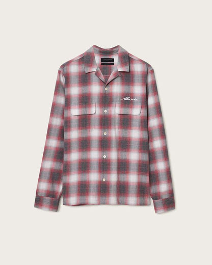 AllSaints Shams Long Sleeve Shirt Claret Red