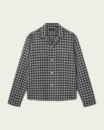 AllSaints Horton Long Sleeve Shirt Salem Black