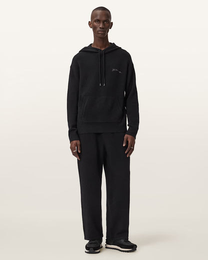 AllSaints Odessa Embroidered Sweatpants Black