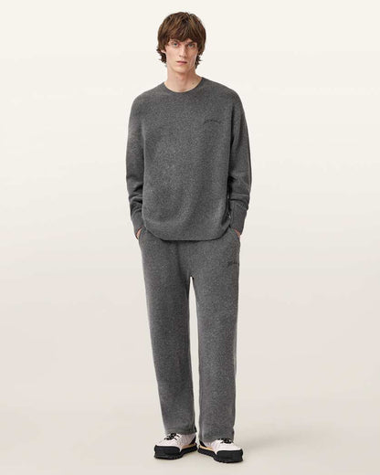 AllSaints Odessa Embroidered Sweatpants Black