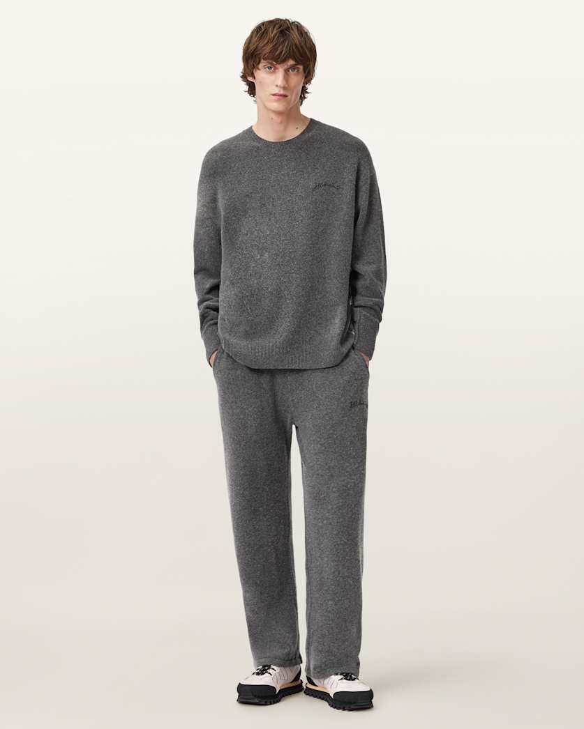 AllSaints Odessa Embroidered Sweatpants Black