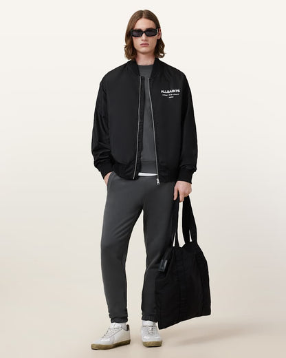 AllSaints Raven Crew Neck Ramskull Sweatshirt Gastor Green