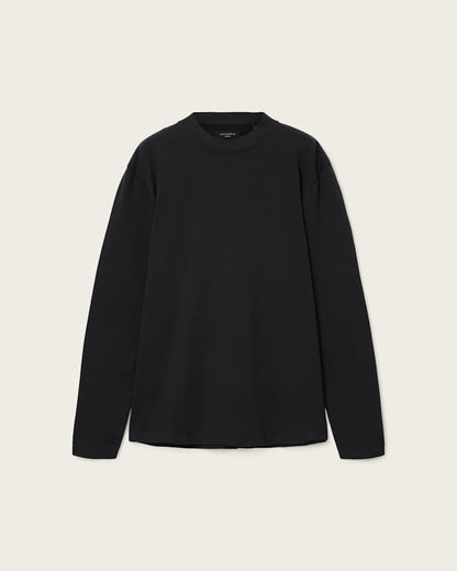 AllSaints Nero Long Sleeve T Shirt Chalk White