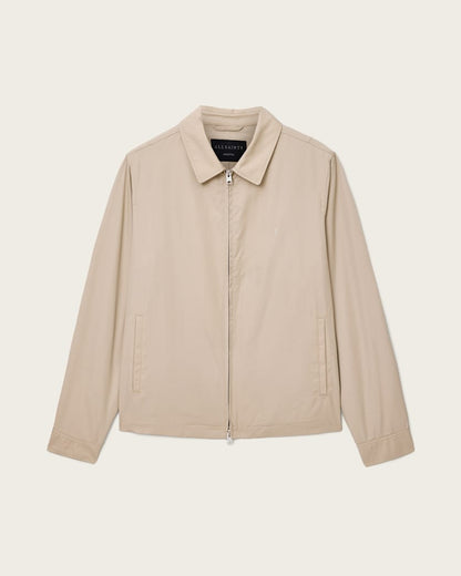 AllSaints Trey Ramskull Cotton Jacket Sandstone Brown
