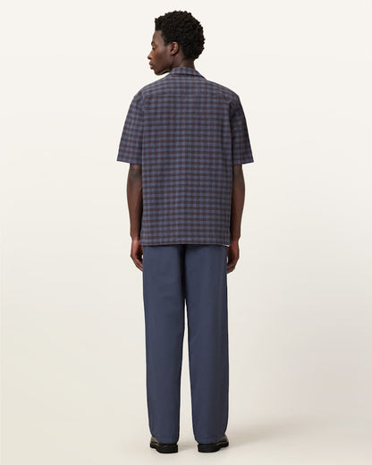 AllSaints Hanbury Straight Fit Pants Odyssey Blue