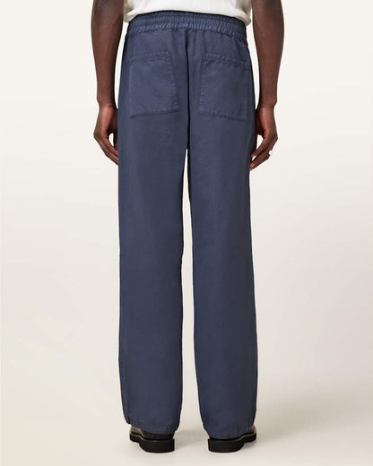 AllSaints Hanbury Straight Fit Pants Odyssey Blue