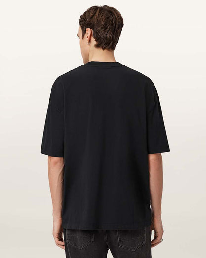 AllSaints Lover Short Sleeve Oversized T Shirt Washed Black