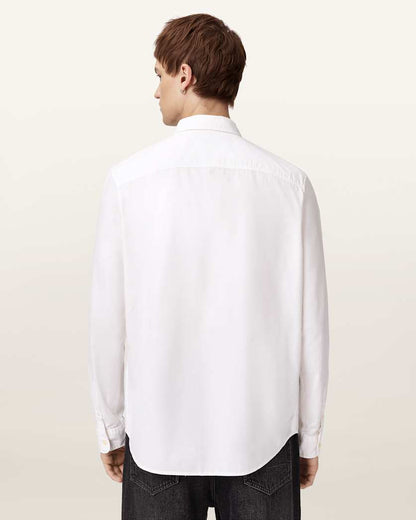 AllSaints Heartsaints Long Sleeve Shirt White