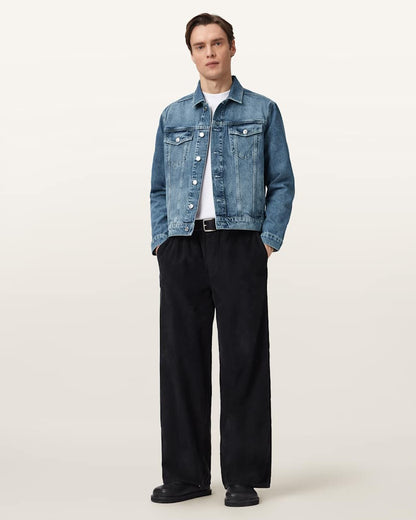 AllSaints Inveroy Denim Jacket Washed Indigo