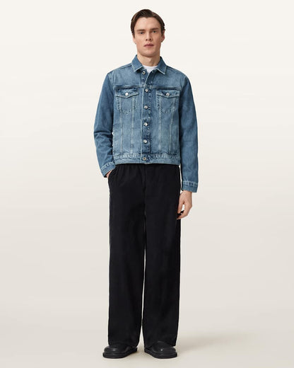 AllSaints Inveroy Denim Jacket Washed Indigo