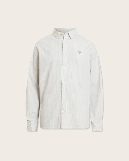 AllSaints Nolan Long Sleeve Shirt Jetstream White