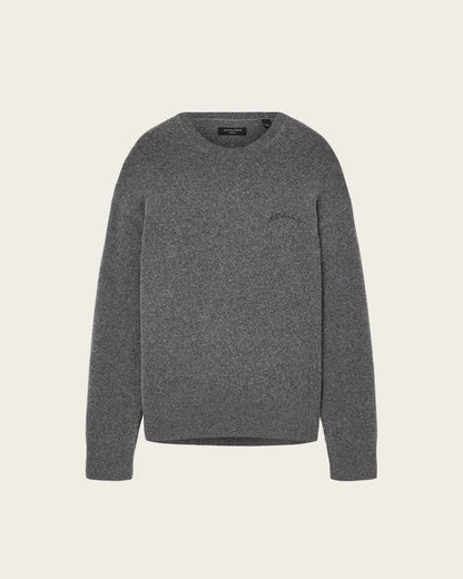 AllSaints Odessa Embroidered Sweater Carter Grey