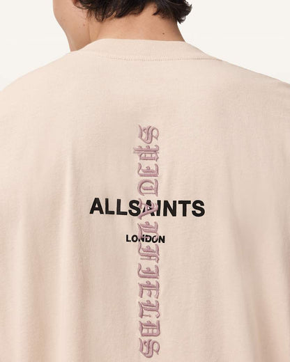 AllSaints Knox Short Sleeve T Shirt Phantom White