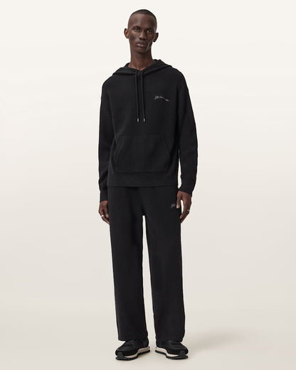 AllSaints Odessa Embroidered Hoodie Black