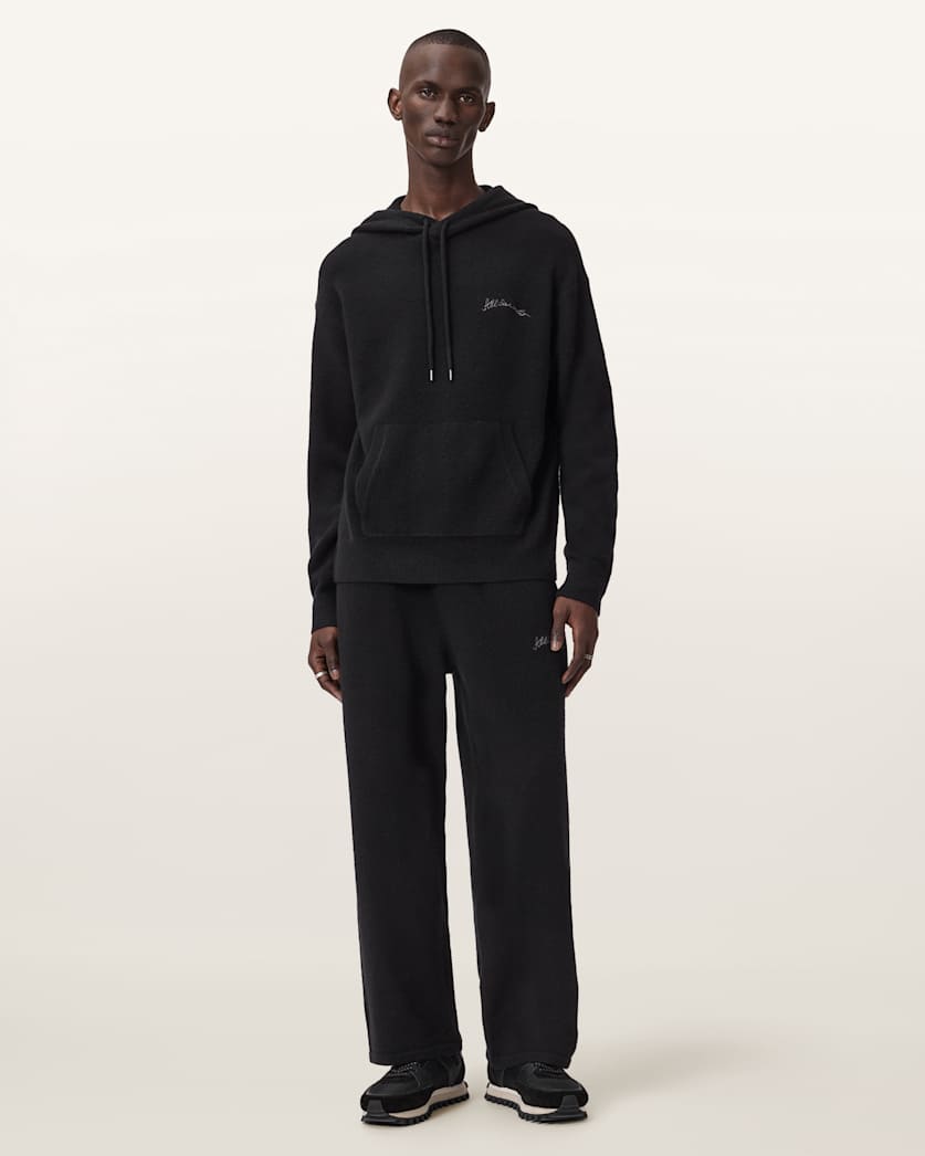 AllSaints Odessa Embroidered Hoodie Black