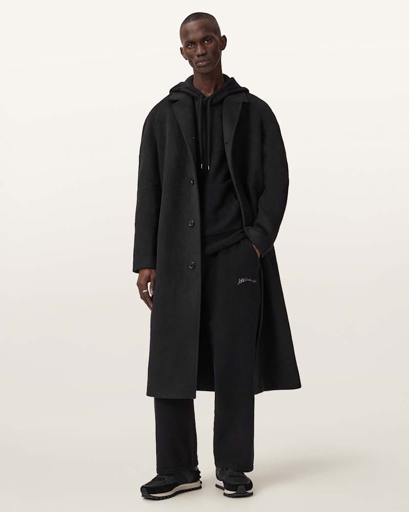 AllSaints Odessa Embroidered Hoodie Black