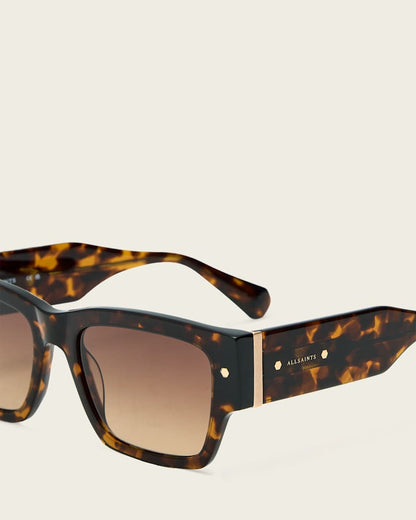 AllSaints Iggy Square Framed Sunglasses Women's Dark Tort Women's