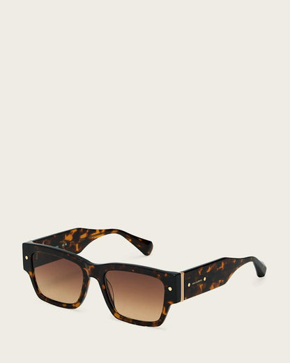 AllSaints Iggy Square Framed Sunglasses Women's Dark Tort Women's