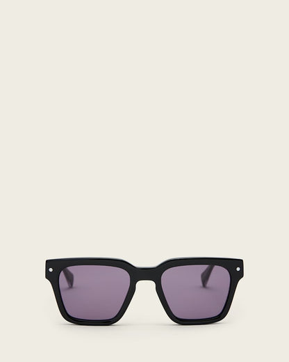 AllSaints Suki Square Framed Sunglasses Women's Gloss Black Women's