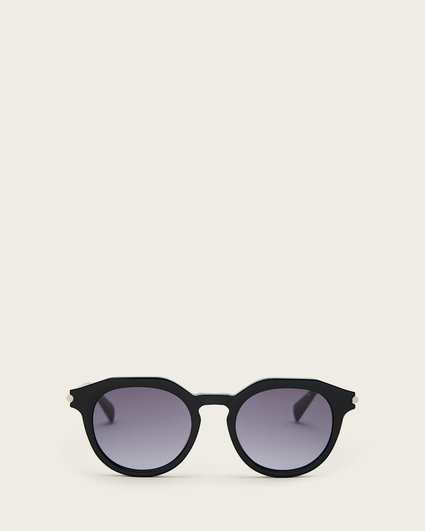 AllSaints Van Panto Framed Sunglasses Women's Gloss Black Women's