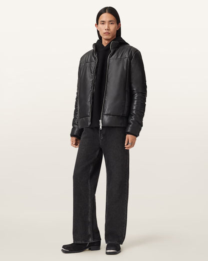 AllSaints Furse Boxy Puffer Jacket Black