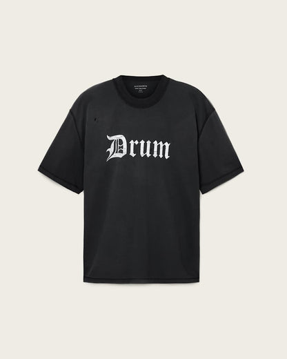 AllSaints Snare Boxy T Shirt Washed Black