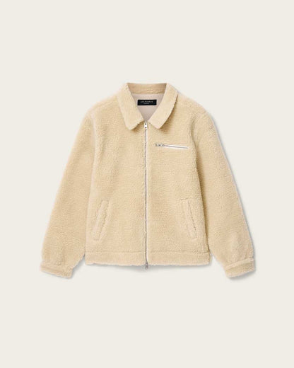 AllSaints Otis Sherpa Jacket Jet Black