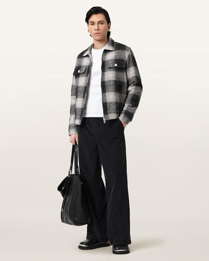 AllSaints Sabbath Mid Rise Cord Pants Pebble White