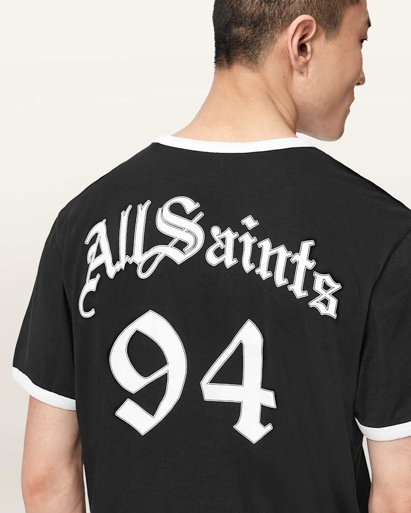 AllSaints Allemagne Short Sleeve Crew Neck T Shirt Jet Black