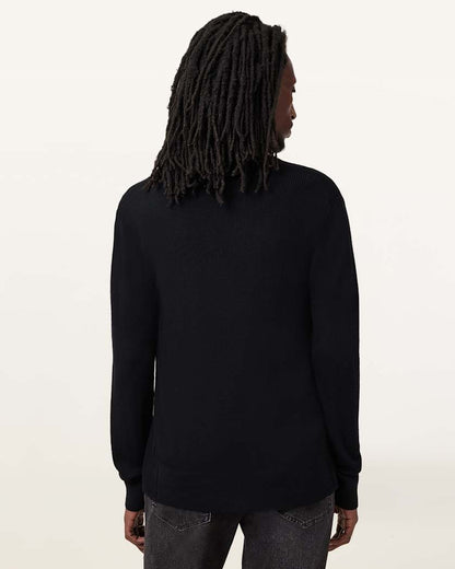 AllSaints Mode Merino Ramskull Open Cardigan Powdered Green