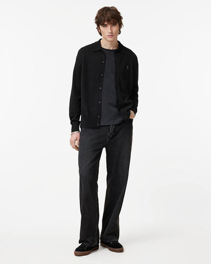 AllSaints Kilburn Ramskull Cardigan Black