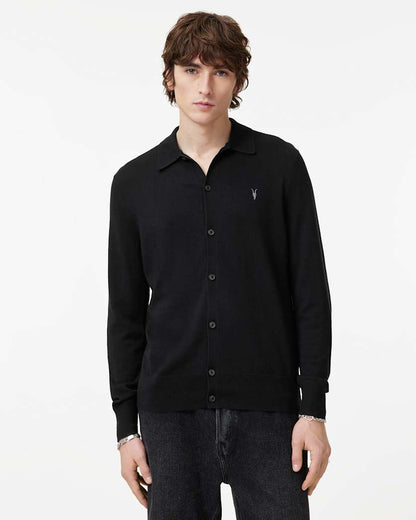 AllSaints Kilburn Ramskull Cardigan Black