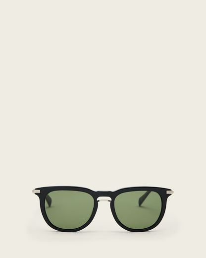 AllSaints Jude Round Tinted Sunglasses Women's Gloss Black Women's