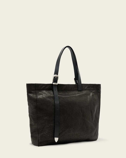 AllSaints Haven Leather Tote Bag Women's Black Women's