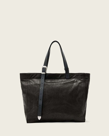 AllSaints Haven Leather Tote Bag Women's Black Women's