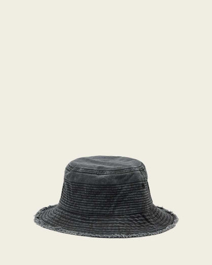 AllSaints Mason Cotton Bucket Hat Washed Black